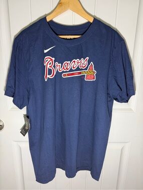 Nike Atlanta Braves Dansby Swanson #7 T-Shirt Men’s XL NWT MLB Blue